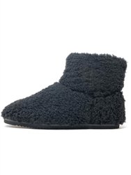 Mini Boosh Boots In Faux Black Shearling - Faux Black Shearling