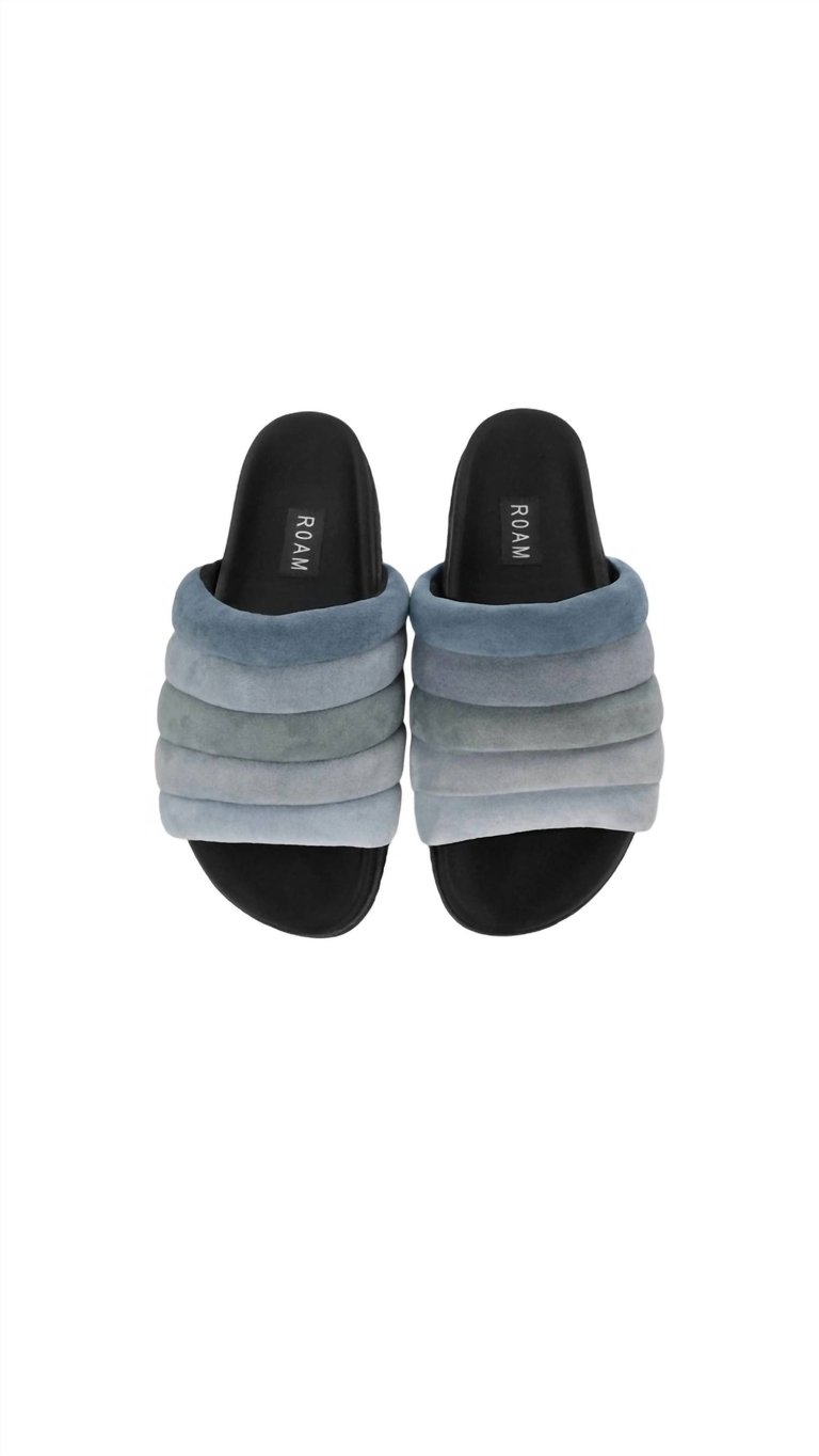 Pillar Suede Slide - Blue