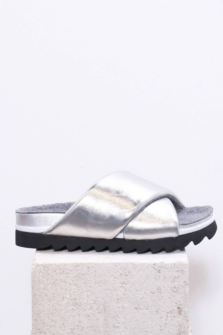 Women's Luna Sandal In Silver - Silver