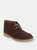 Adults Unisex Unlined Distressed Leather Desert Boots (Brown) - Brown