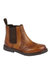 Boys Leather Ankle Boots - Tan - Tan