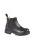 Boys Space Leather Ankle Boots - Black