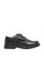 Boys Twin Touch Fastening Casual Leather Shoe - Black