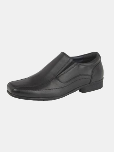 Roamers Childrens/Boys Leather Twin Gusset School Shoes product
