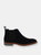 Mens Casual Gusset Boots - Navy