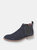 Mens Casual Gusset Boots - Navy - Navy