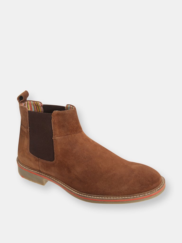 Mens Casual Gusset Boots (Sand) - Sand
