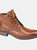 Mens Elgin Leather Ankle Boots - Tan