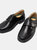 Mens Extra Wide Fitting Touch Fastening Casual Shoes - Black