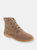 Mens Ghillie Tie Real Suede Desert Boots (Dark Taupe) - Dark Taupe