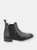 Mens Leather Quarter Lining Gusset Dealer Boots (Black)