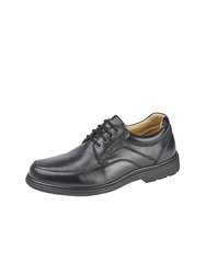 Mens Leather Shoes - Black - Black