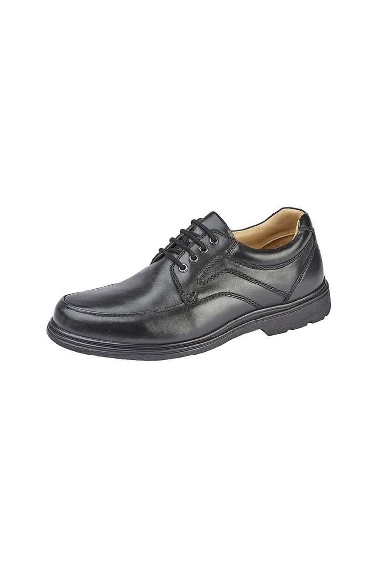 Mens Leather Shoes - Black - Black