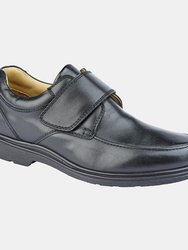 Mens Leather Shoes - Black - Black