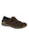 Mens Leather Touch Fastening Sandals - Brown