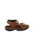 Mens Leather Twin Touch Fastening Sandal - Tan