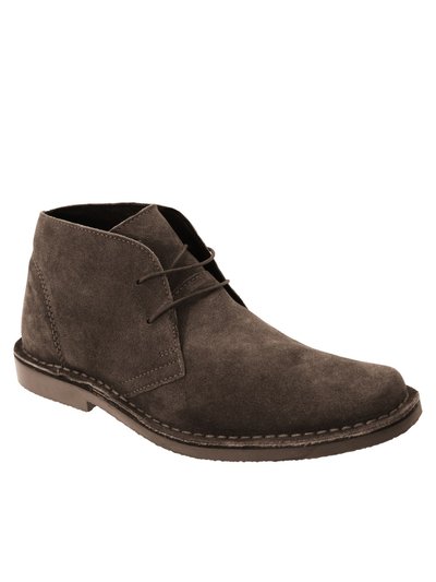 Roamers Mens Real Suede Classic Desert Boots (Dark Brown) product