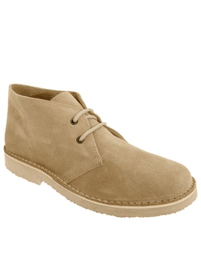 Roamers Mens Real Suede Round Toe Unlined Desert Boots - Camel product