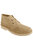 Mens Real Suede Round Toe Unlined Desert Boots - Camel - Camel