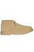 Mens Real Suede Round Toe Unlined Desert Boots - Camel