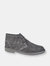 Mens Real Suede Unlined Desert Boots - Gray - Gray