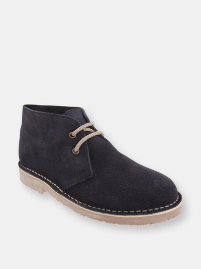Roamers Mens Real Suede Unlined Desert Boots (Navy) product