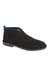 Mens Suede Desert Boots - Black - Black