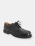 Mens Superlite Wide Fit Mudguard Tie Leather Shoes - Black - Black