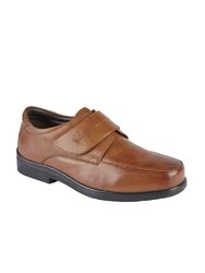 Mens Touch Fastening Mudguard Casual Shoes - Brown - Brown