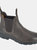 Mens Waxy Leather Chelsea Boots - Brown
