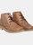 Mens Waxy Leather Fulfit Desert Boots - Brown