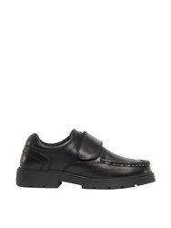 Roamers Boys Touch Fastening Boat Shoe (Black)