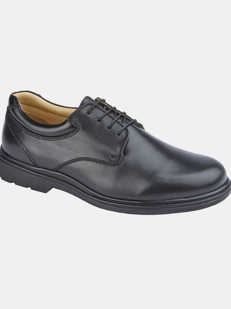 Roamers Mens Leather Shoes (Black) (13) - Black