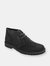 Womens/Ladies Real Suede Round Toe Unlined Desert Boots - Black