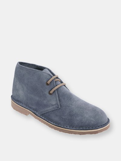 Roamers Womens/Ladies Real Suede Unlined Desert Boots - Denim Blue product