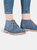 Womens/Ladies Real Suede Unlined Desert Boots - Denim Blue