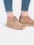 Womens/Ladies Real Suede Unlined Desert Boots (Light Taupe)