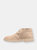 Womens/Ladies Real Suede Unlined Desert Boots (Light Taupe)