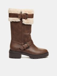 Dog Womens/Ladies Igloo Knee-High Boots (Brown)