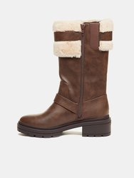 Dog Womens/Ladies Igloo Knee-High Boots (Brown)