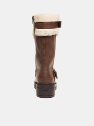 Dog Womens/Ladies Igloo Knee-High Boots (Brown)