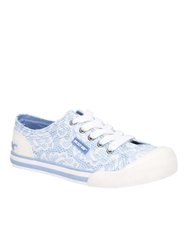 Rocket Dog Womens/Ladies Jazzin Plaza Lace Up Canvas Sneaker - Multi/Blue