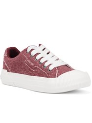 Womens/Ladies Cheery Skirball Jersey Sneakers - Burgundy - Burgundy