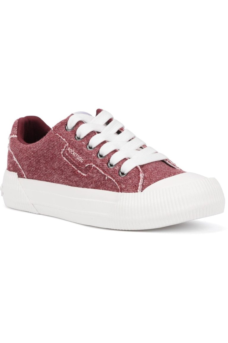 Womens/Ladies Cheery Skirball Jersey Sneakers - Burgundy - Burgundy