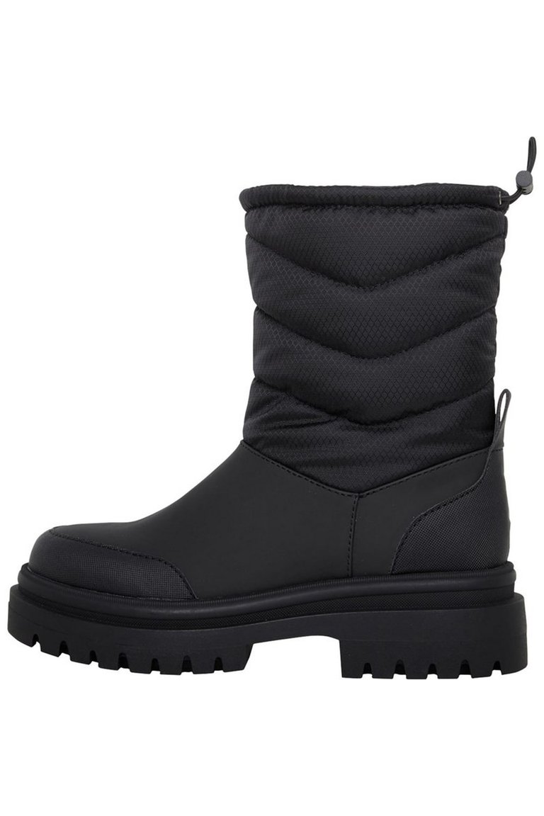 Womens/Ladies Dita Mid Calf Walking Boots - Black