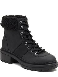 Womens/Ladies Icy Ankle Boots - Black - Black