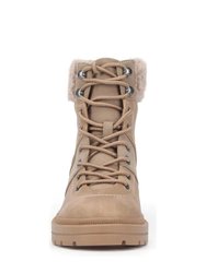 Womens/Ladies Icy Ankle Boots - Taupe