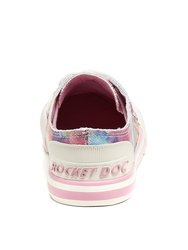 Womens/Ladies Jazzin Candy Tie Dye Casual Shoes (Pink/Multicolored)