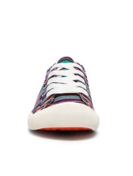 Womens/Ladies Jazzin Canvas Aloe Lace Up Sneaker (Multicolored)