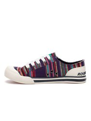 Womens/Ladies Jazzin Canvas Aloe Lace Up Sneaker (Multicolored)